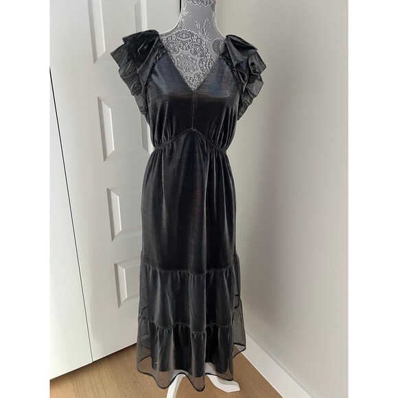 NWT DR2 by Daniel Rainn Layered Chiffon Dress - Picture 2 of 6